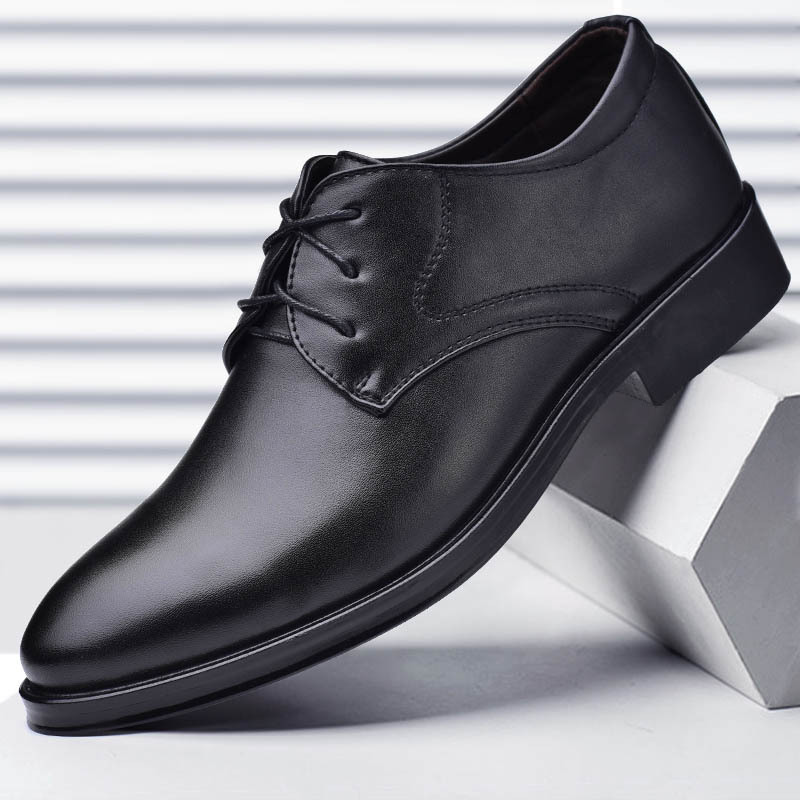 Men Shoes Outlet - 남성용 원피스 가죽 레이스업 더비 슈즈,