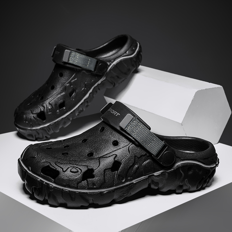 Men Shoes Size 46 - 남성 샌들 여름 클로그 미끄럼 방지