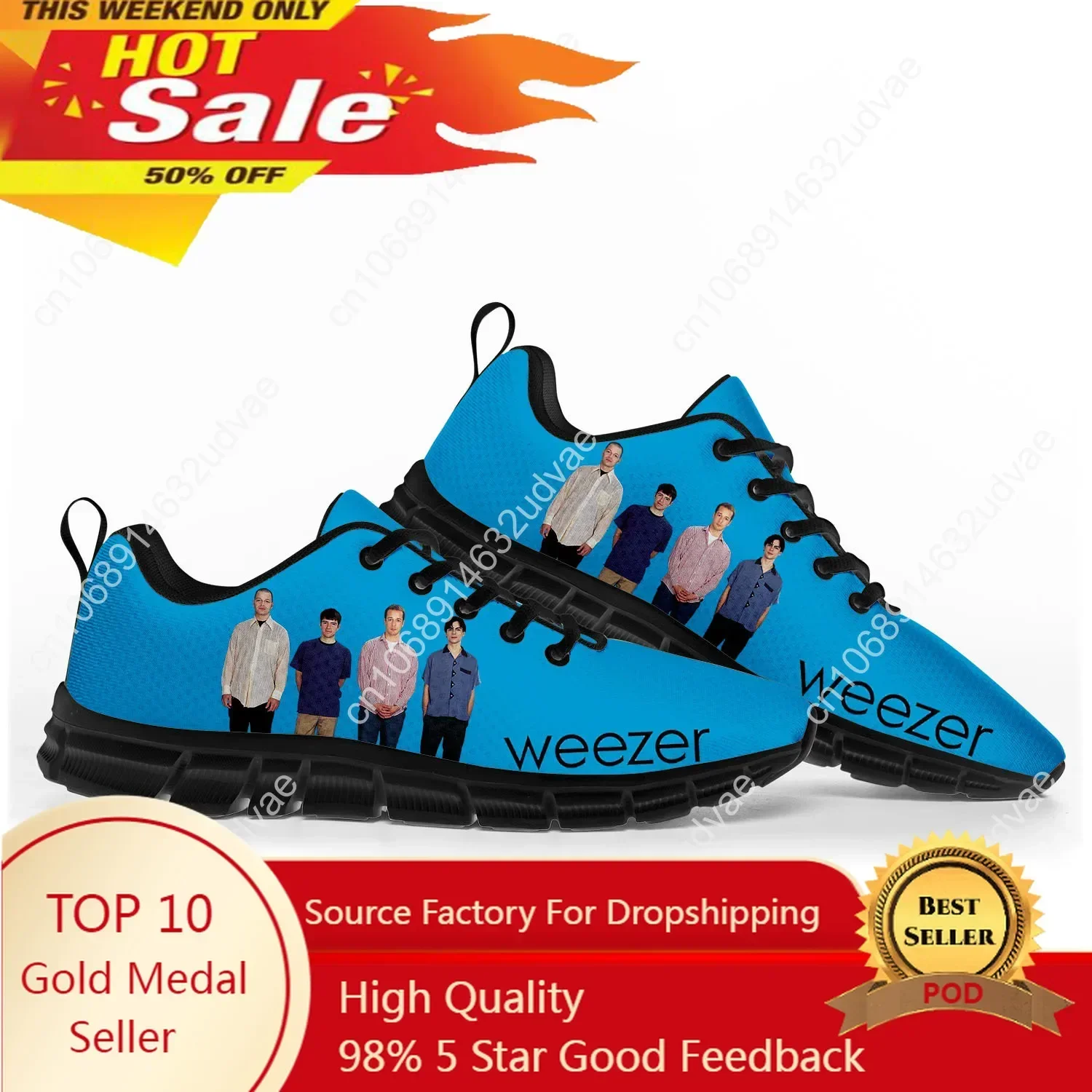 Men Shoes Sneakers - Weezer 스포츠 신발 남성 여성 운동화