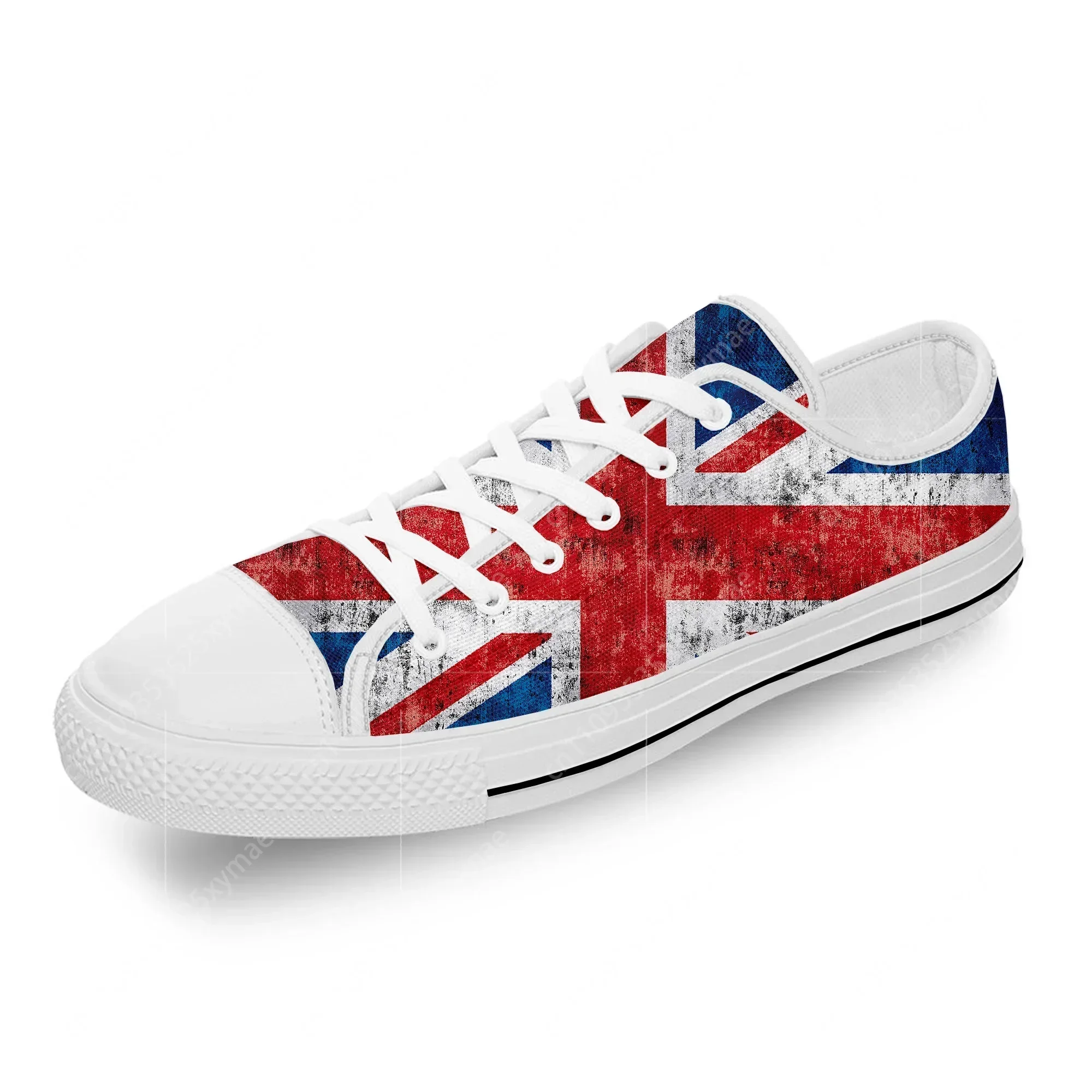 Men Shoes Uk - 영국 영국 국기 유니온 잭 흰색