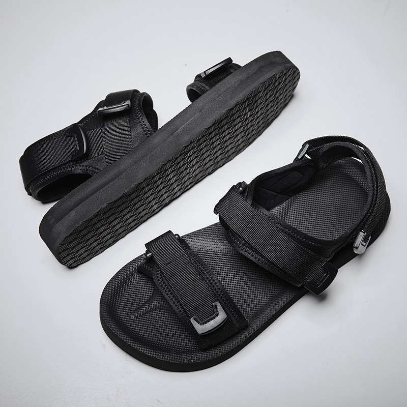 넓은 발을 위한 조절 가능한 플랫 샌들, 훅앤루프 스트 - Velcro Strap Sandal 리뷰 및 가격
