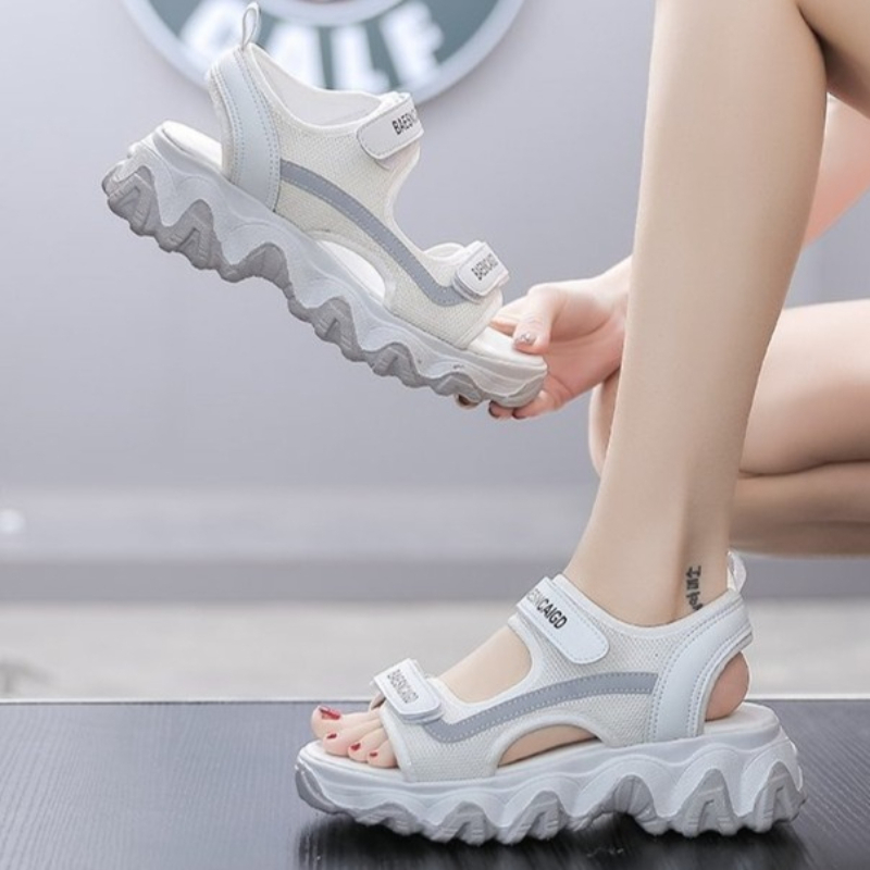 2026년 여름 여성용 한국 스타일 스포츠 샌들 여성  - Velcro Strap Sandal 리뷰 및 가격