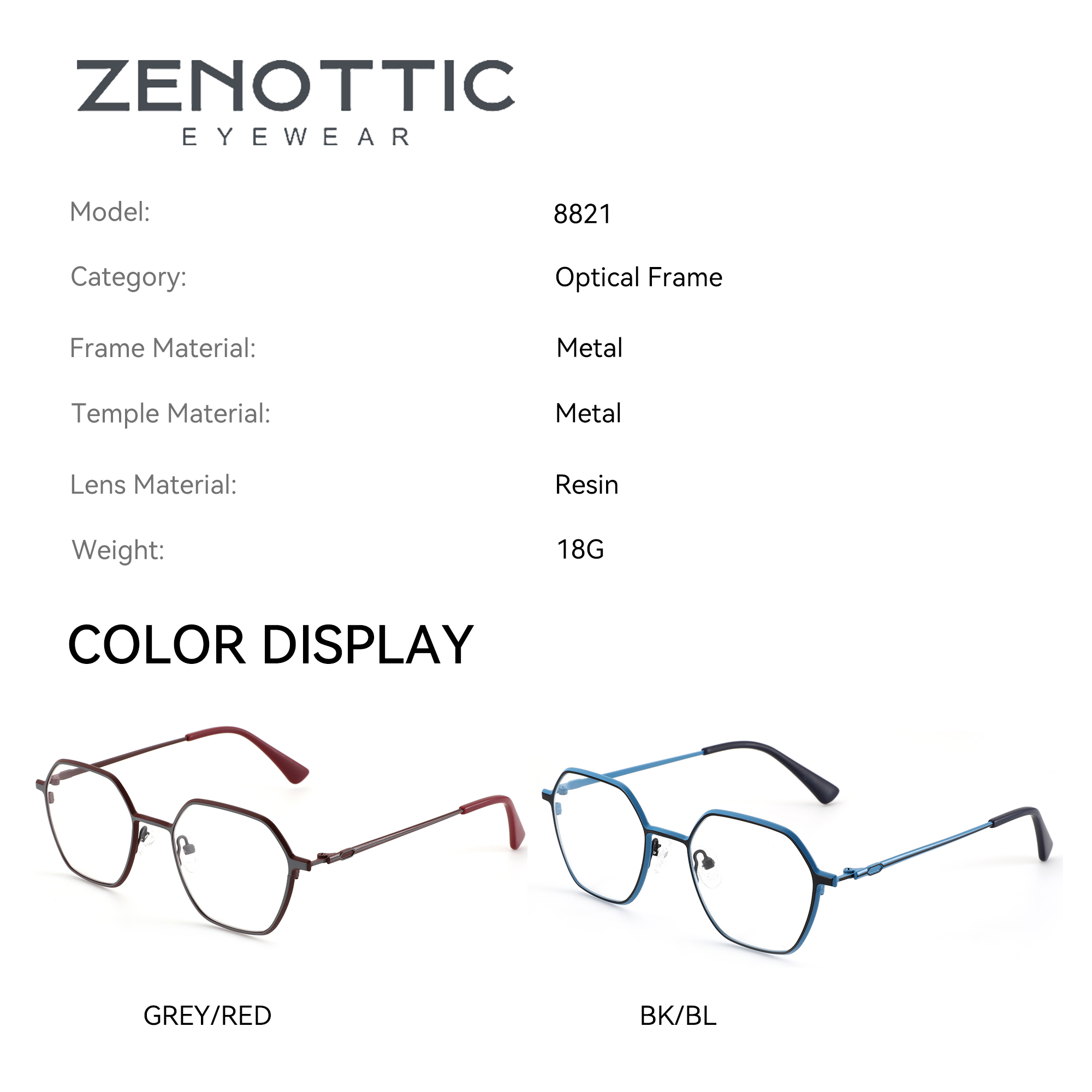 ZENOTTIC 남성 여성을위한 금속 처방 안경 다각형 - Men Shoes Zegna 리뷰 및 가격