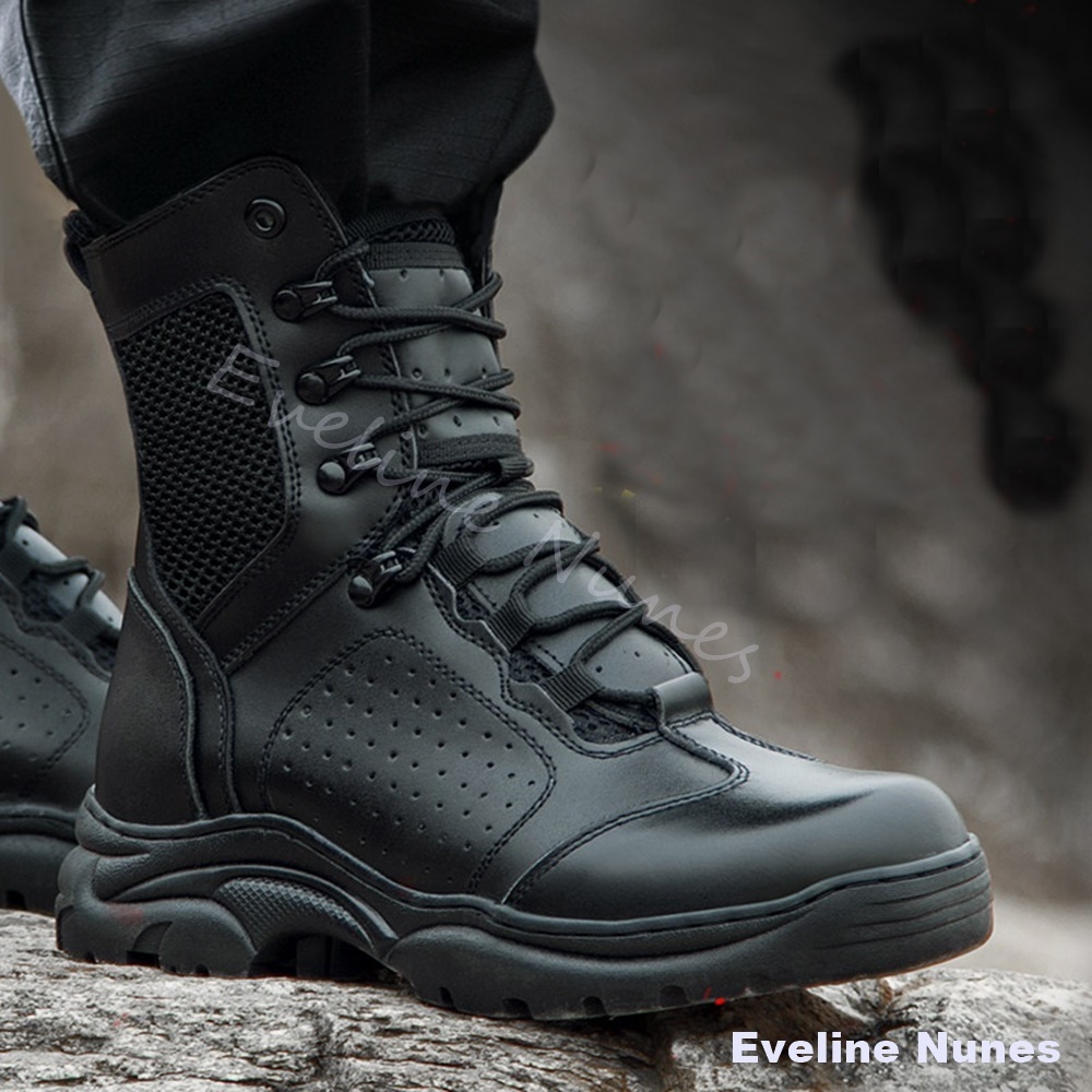 메쉬 미드 하이 전술 전투 부츠 남성 통기성 논슬립 러 - Men'S Shoes For Work 리뷰 및 가격