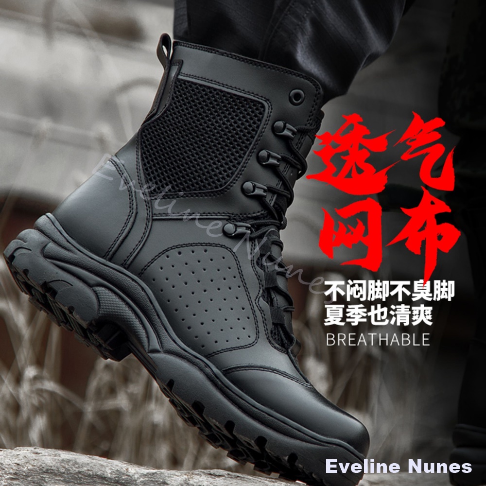 메쉬 미드 하이 전술 전투 부츠 남성 통기성 논슬립 러 - Men'S Shoes For Work 리뷰 및 가격