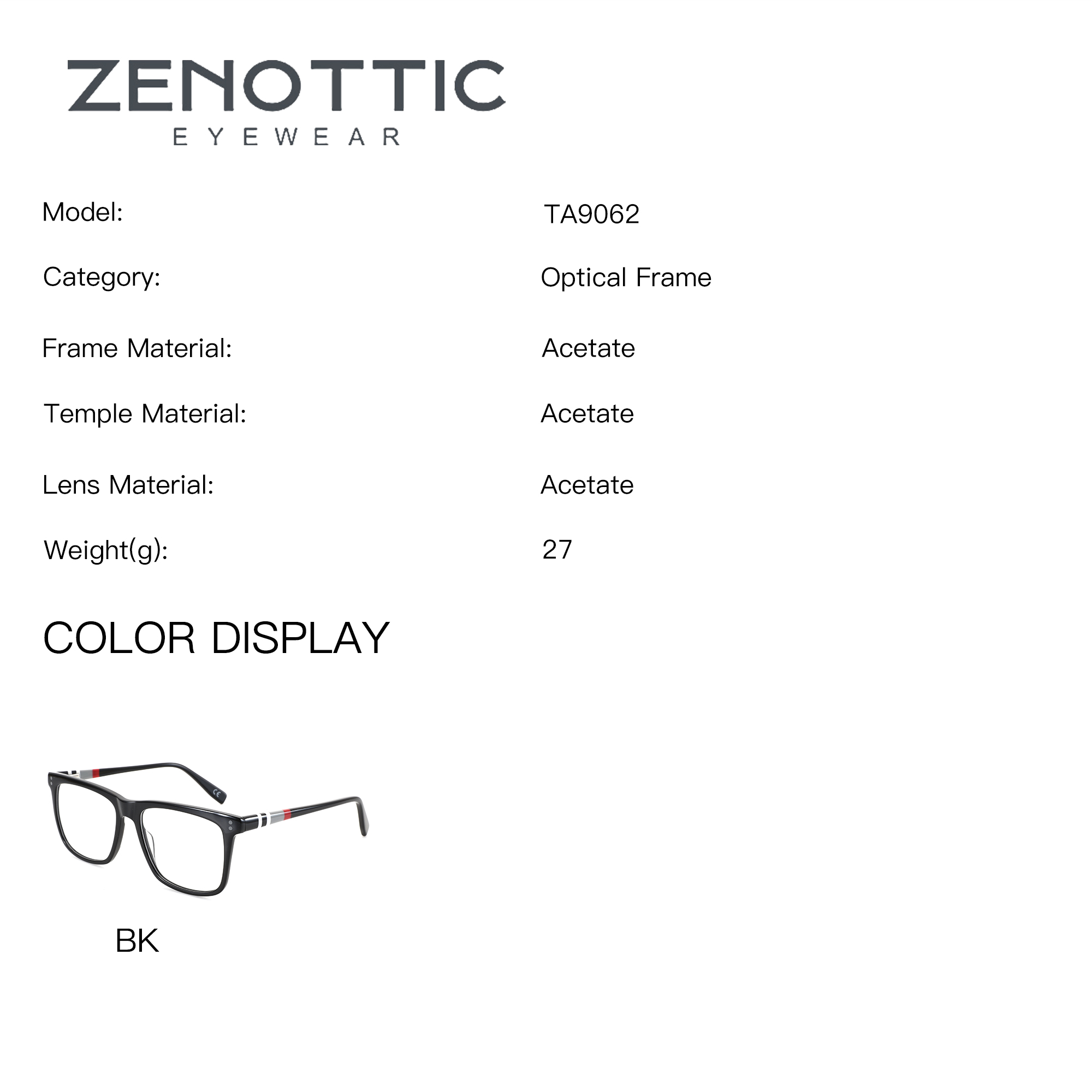 ZENOTTIC XXL 사이즈 사각형 교정용 처방 안경 - Men Shoes Zegna 리뷰 및 가격