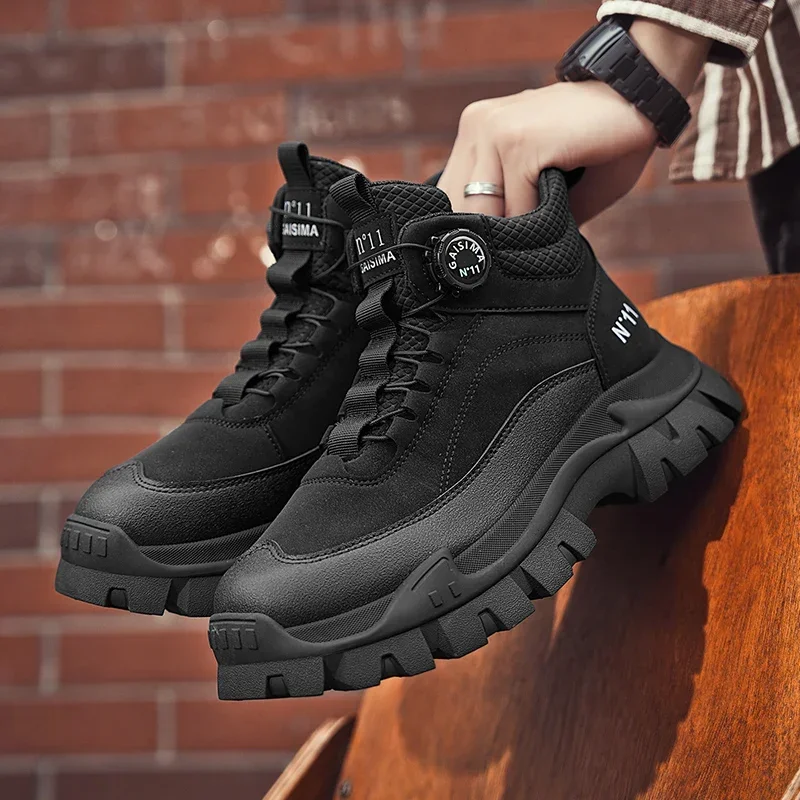 럭셔리 남성 부츠 고품질 편안한 숏 부츠 2025 겨울 - Men'S Shoes For Work 리뷰 및 가격