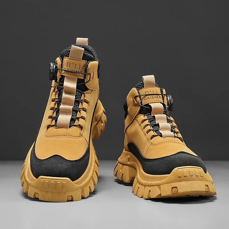 럭셔리 남성 부츠 고품질 편안한 숏 부츠 2025 겨울 - Men'S Shoes For Work 리뷰 및 가격