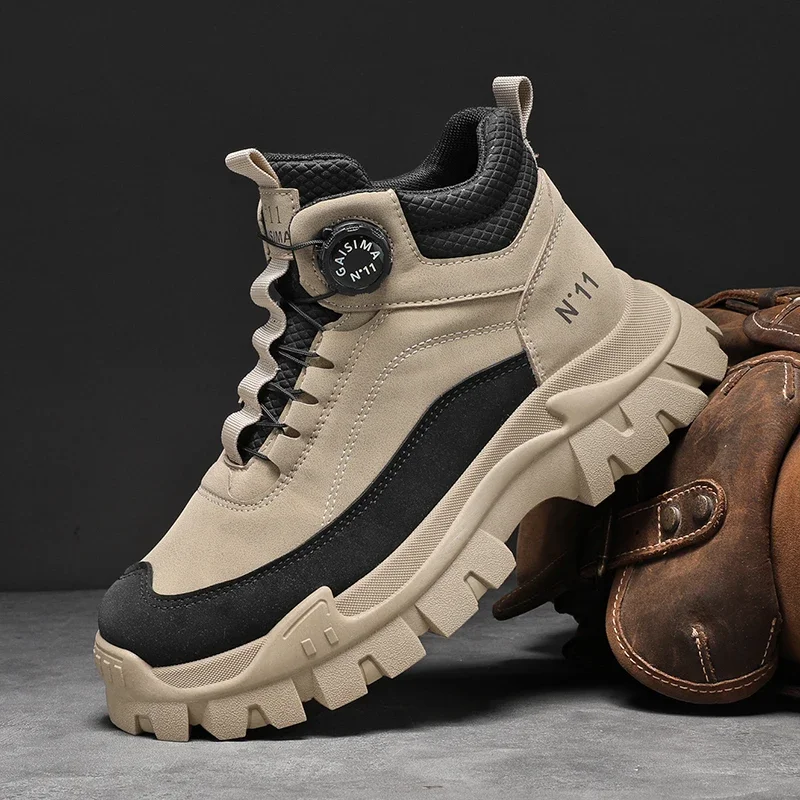 럭셔리 남성 부츠 고품질 편안한 숏 부츠 2025 겨울 - Men'S Shoes For Work 리뷰 및 가격
