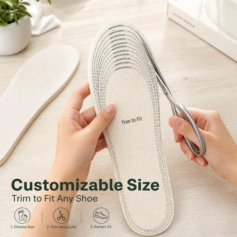 여성용 남성용 통기성 면 라텍스 깔창, 천공된 땀 흡수 - Men Shoes Outlet 리뷰 및 가격