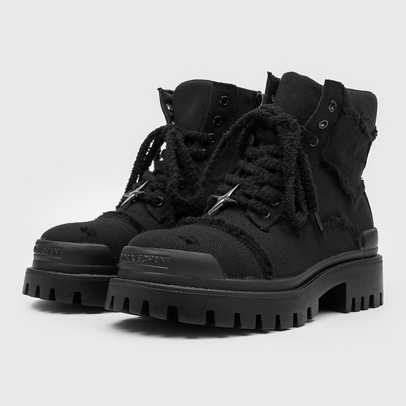 남성용 하이탑 플랫폼 부츠 두꺼운 밑창 캐주얼 워크 부 - Men'S Shoes For Work 리뷰 및 가격