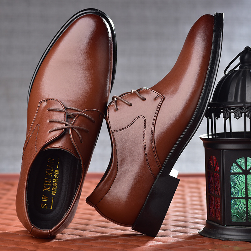 남성용 원피스 가죽 레이스업 더비 슈즈, 웨딩 슈즈,  - Men Shoes Outlet 리뷰 및 가격