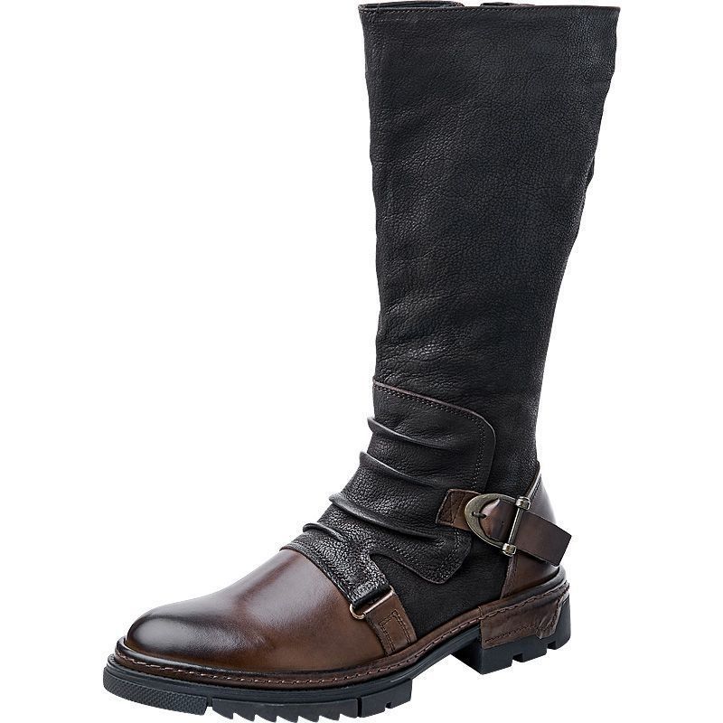 남성용 중세 레트로 가죽 오토바이 부츠, 중세 무릎 높 - Men'S Shoes Louis Vuitton 리뷰 및 가격