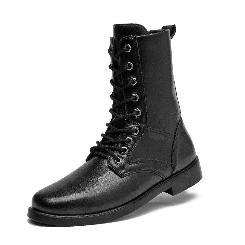 하이탑 가죽 부츠 아웃도어 전술 전투 부츠 남성용 보안 - Men'S Shoes For Work 리뷰 및 가격