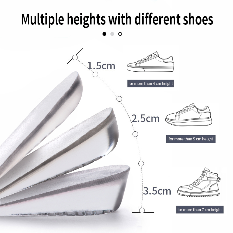 실리콘 젤 보이지 않는 높이 증가 깔창 발 뒤꿈치 리프 - Men Shoes Outlet 리뷰 및 가격