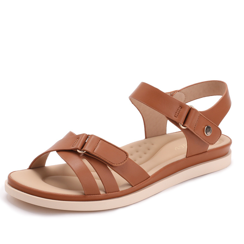 평평한 밑창의 패셔너블한 아웃도어 논슬립 캐주얼 샌들, - Velcro Strap Sandal 리뷰 및 가격