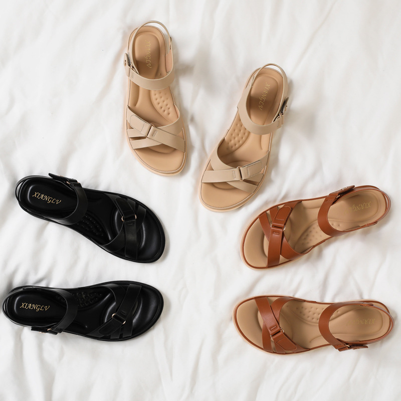 평평한 밑창의 패셔너블한 아웃도어 논슬립 캐주얼 샌들, - Velcro Strap Sandal 리뷰 및 가격