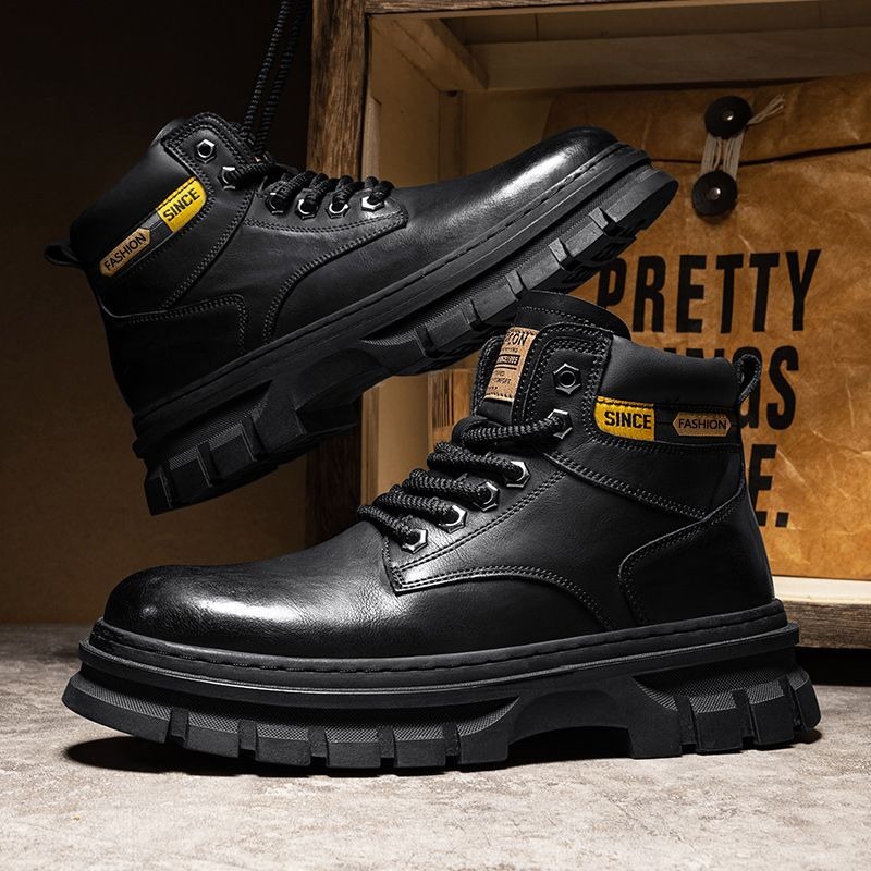 빈티지 남성 플랫폼 앵클 부츠 가을 겨울 영국 첼시 가 - Men'S Shoes For Work 리뷰 및 가격
