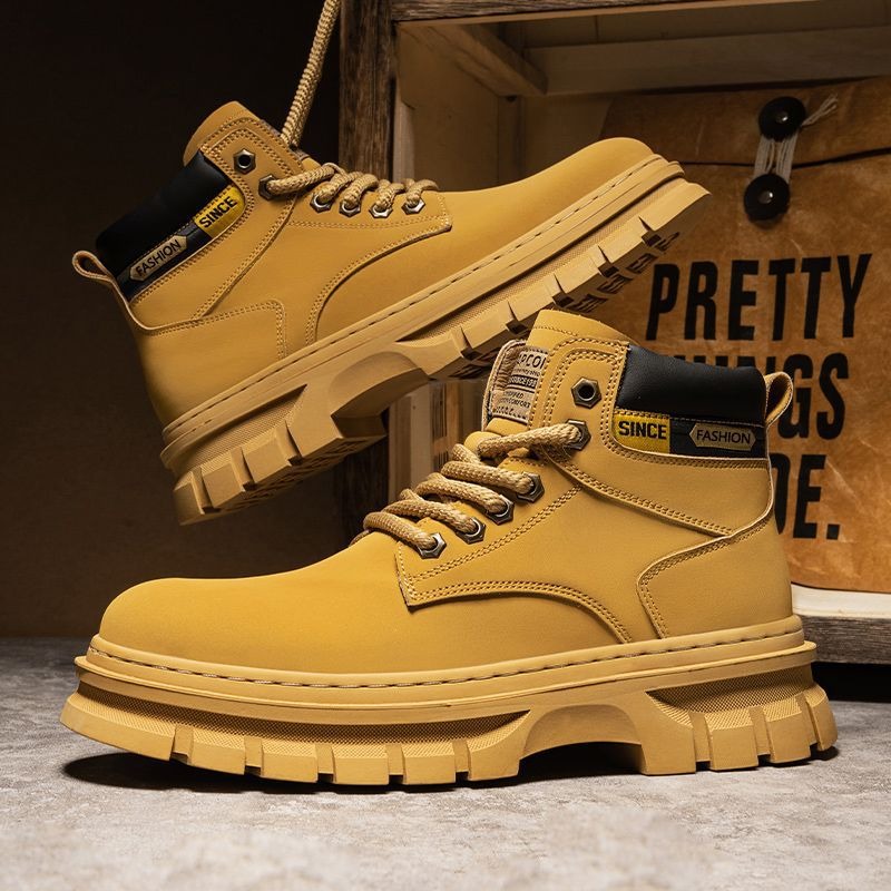 빈티지 남성 플랫폼 앵클 부츠 가을 겨울 영국 첼시 가 - Men'S Shoes For Work 리뷰 및 가격