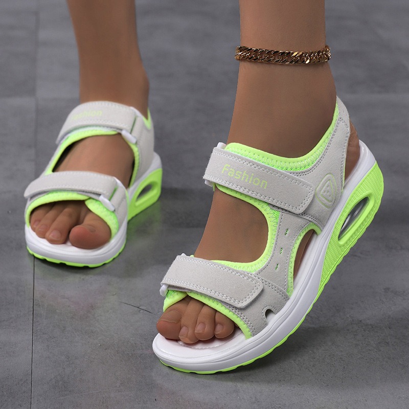 여성용 정형외과 에어쿠션 샌들 여름 페프토 비치 샌들  - Velcro Strap Sandal 리뷰 및 가격