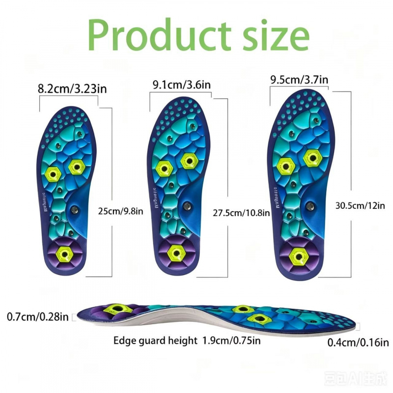 자석식 편안한 경혈 마사지 깔창 EVA 발 마사지 스포 - Men Shoes Outlet 리뷰 및 가격