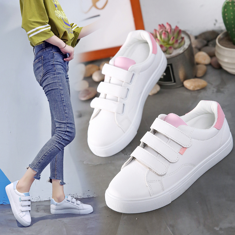 새로운 가을 여성 흰색 싱글 슈즈 여성 학생 스니커즈  - Casual Sneaker Low 리뷰 및 가격