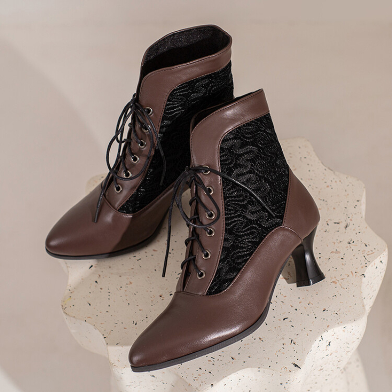 여성 빅토리아 발목 부츠 여성을위한 가죽 레이스 힐 신 - Men'S Shoes Louis Vuitton 리뷰 및 가격