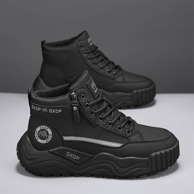 키높이 논슬립 신발 남성용 하이탑 화이트 가죽 스니커즈 - Men'S Shoes For Work 리뷰 및 가격