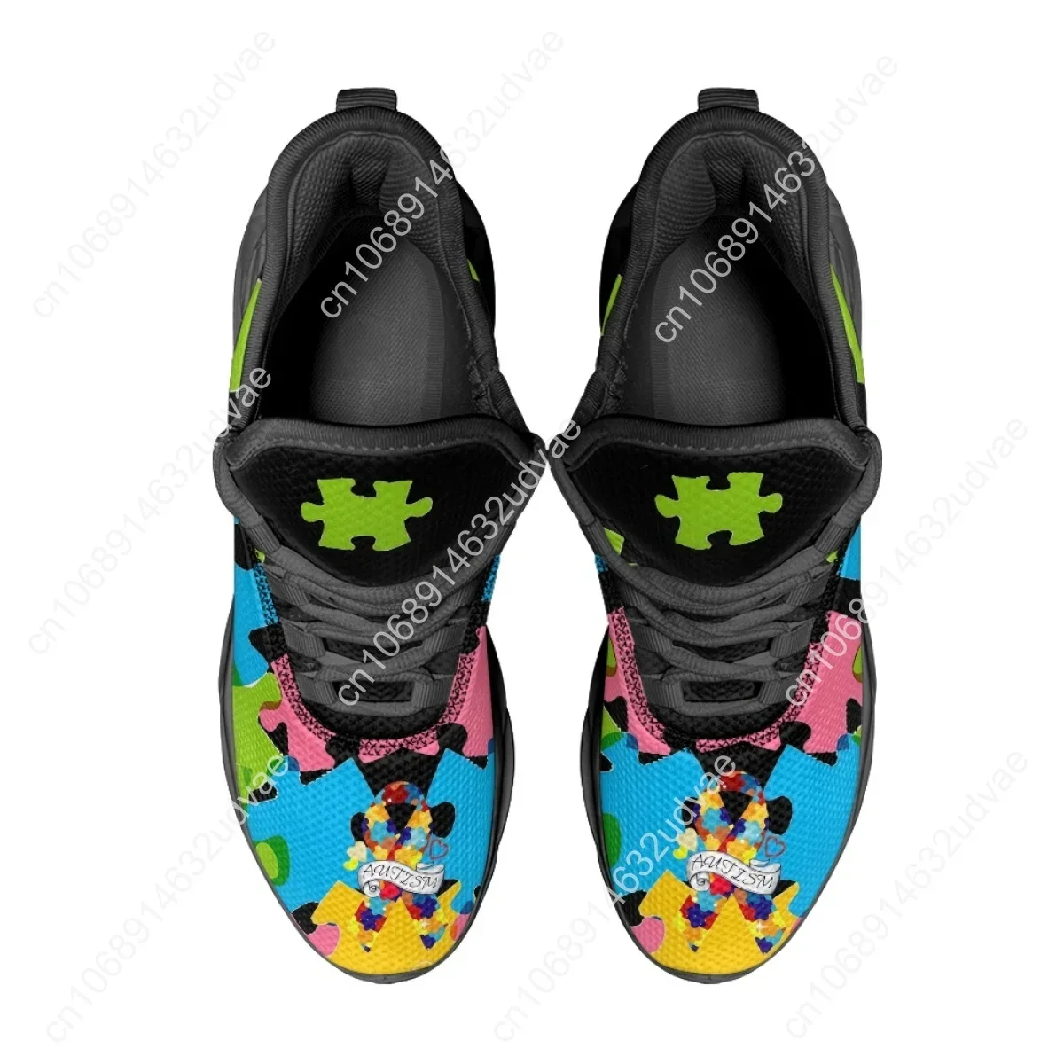 자폐증 인식 스포츠 운동화 컬러 퍼즐 내구성이 뛰어난  - Men Shoes Sneakers 리뷰 및 가격