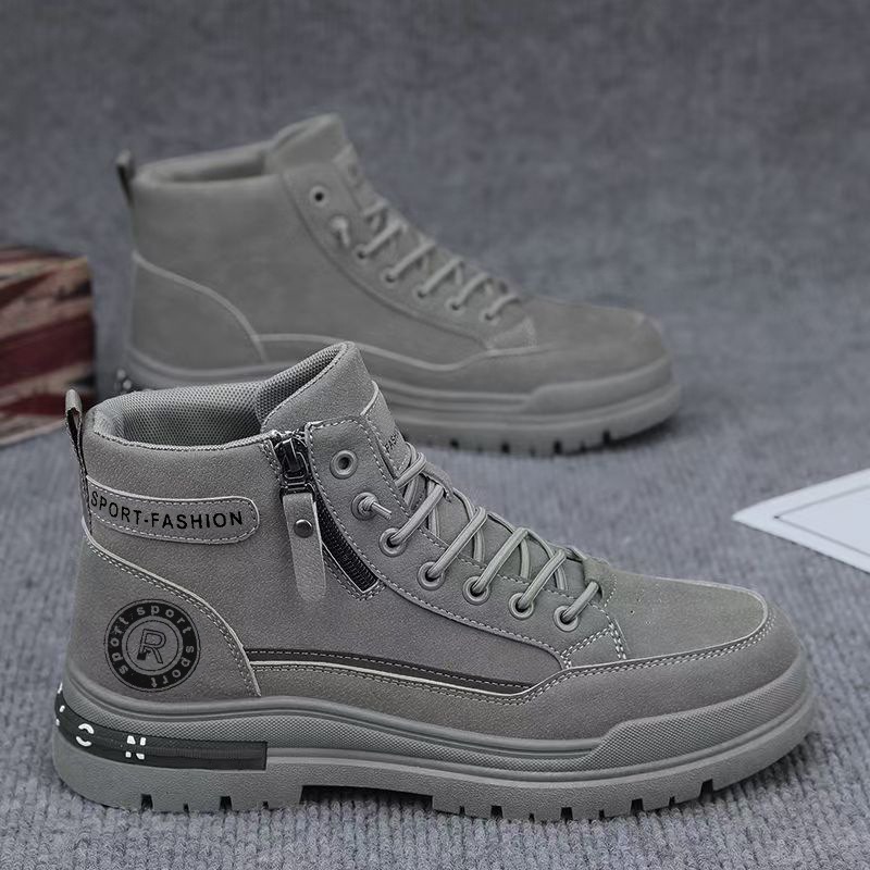 남성 레트로 하이탑 워크 부츠 가을 내구성 하이킹 등산 - Men'S Shoes For Work 리뷰 및 가격
