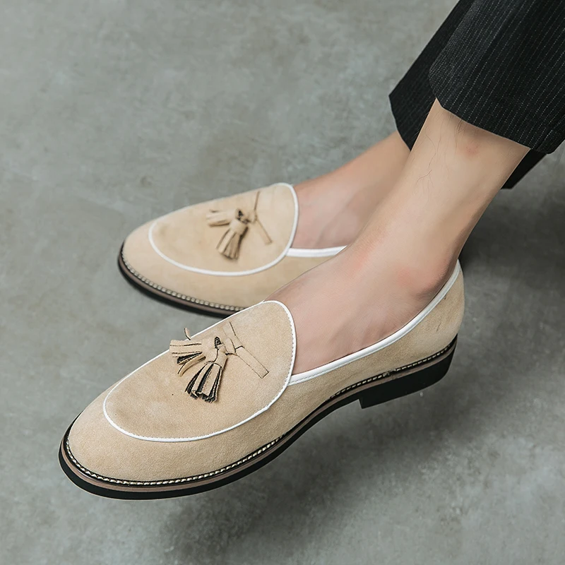 이탈리아 럭셔리 브랜드 스웨이드 남성용 술 디자인 로퍼 - Men'S Shoes Quality Brands 리뷰 및 가격