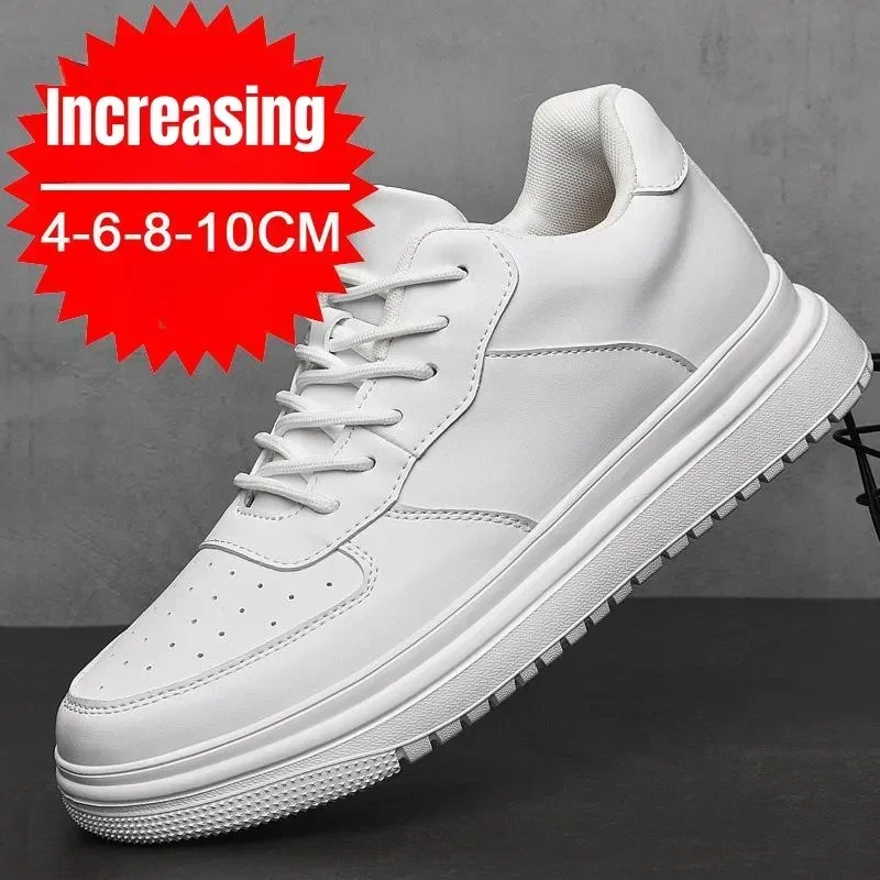 겨울용 남성 키높이 신발 10cm 히든히 슈즈 화이트  - Men Shoes Size 46 리뷰 및 가격