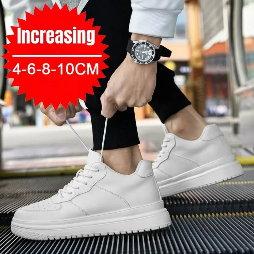 겨울용 남성 키높이 신발 10cm 히든히 슈즈 화이트  - Men Shoes Size 46 리뷰 및 가격