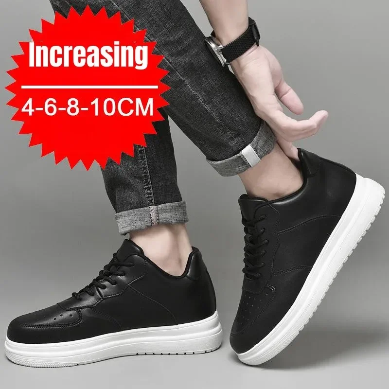 겨울용 남성 키높이 신발 10cm 히든히 슈즈 화이트  - Men Shoes Size 46 리뷰 및 가격