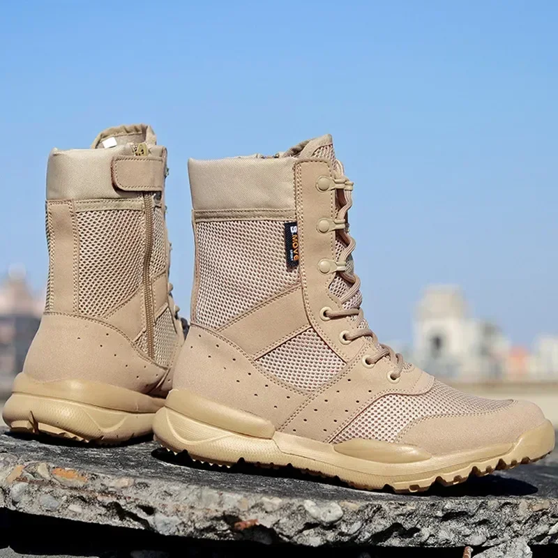 여름 전투 훈련 부츠 작업 신발 경량 메쉬 통기성 군사 - Men'S Shoes For Work 리뷰 및 가격